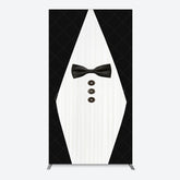 Aperturee - Aperturee Boss Suit Black White Happy Birthday Rectangle Backdrop